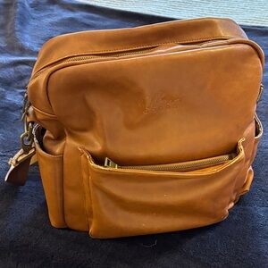 Milkmaid Goods leather diaper bag